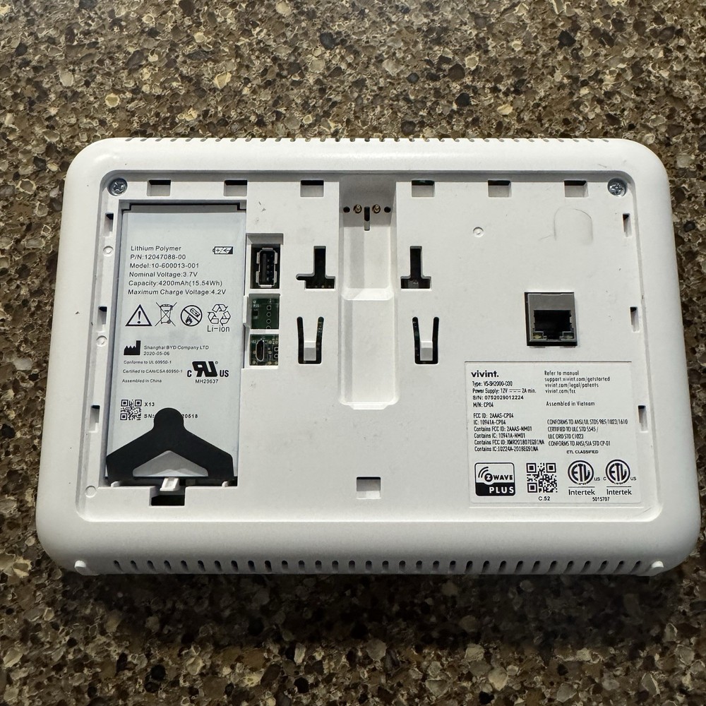 Vivint Smart Hub Control Panel VS-SH2000-C00