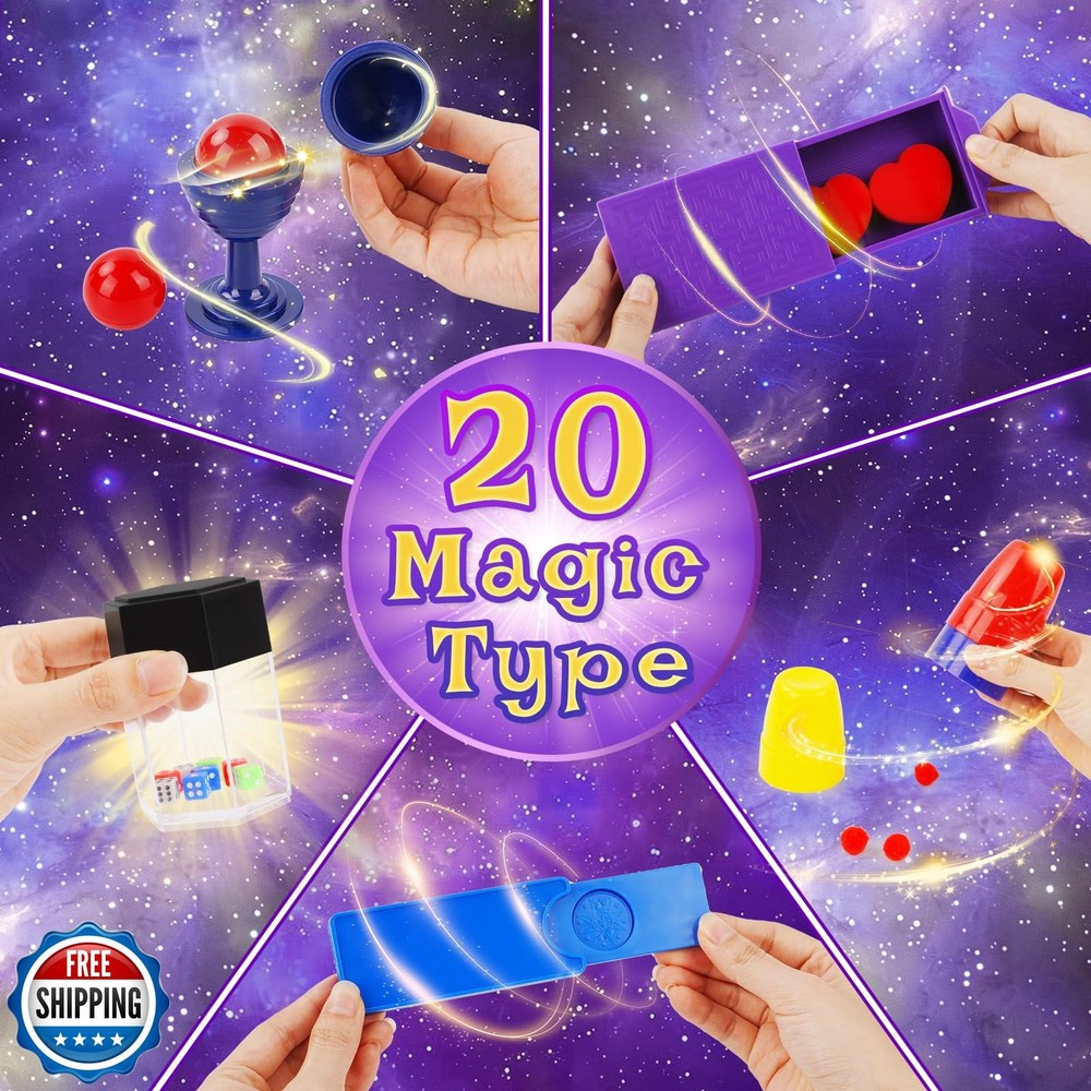 Magic Kit, Magic Tricks Includes Magic Wand and Magician Costume,