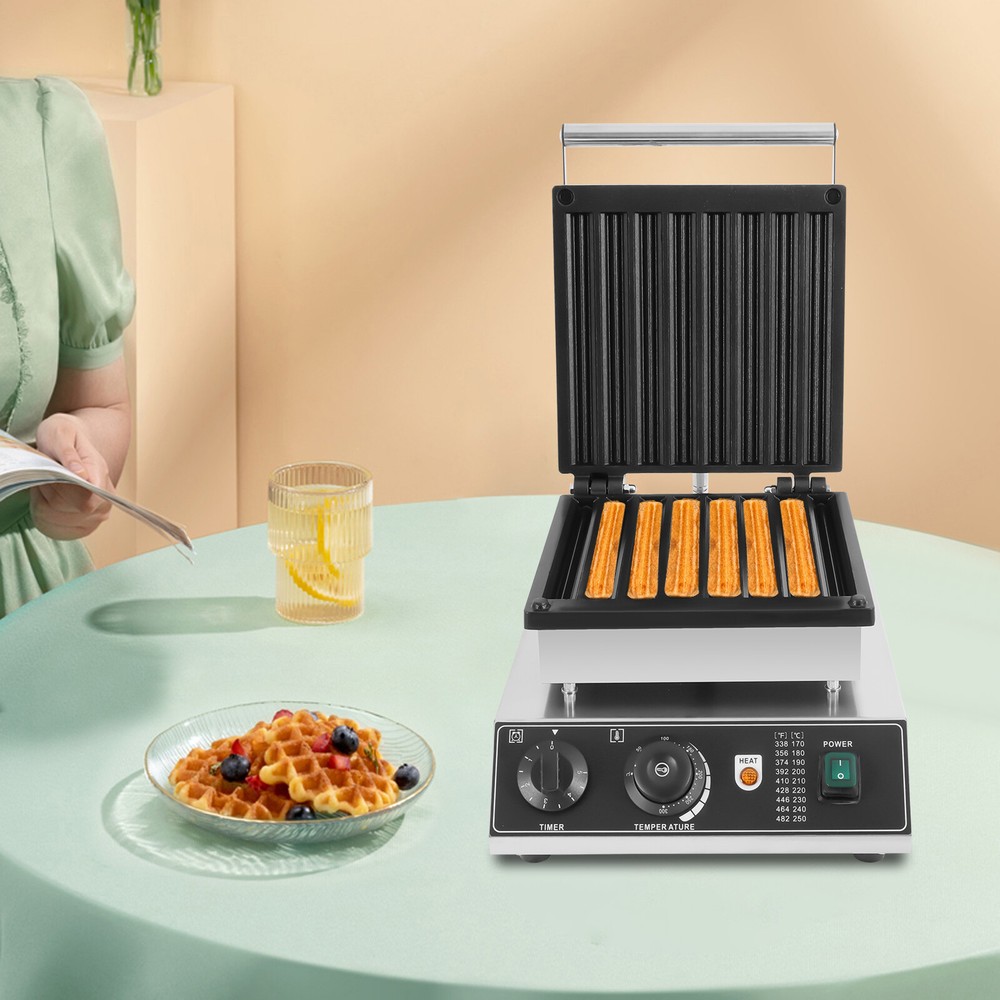 8 Churro Maker Machine Electric Waffle Maker Muffin Machine Baker Machine