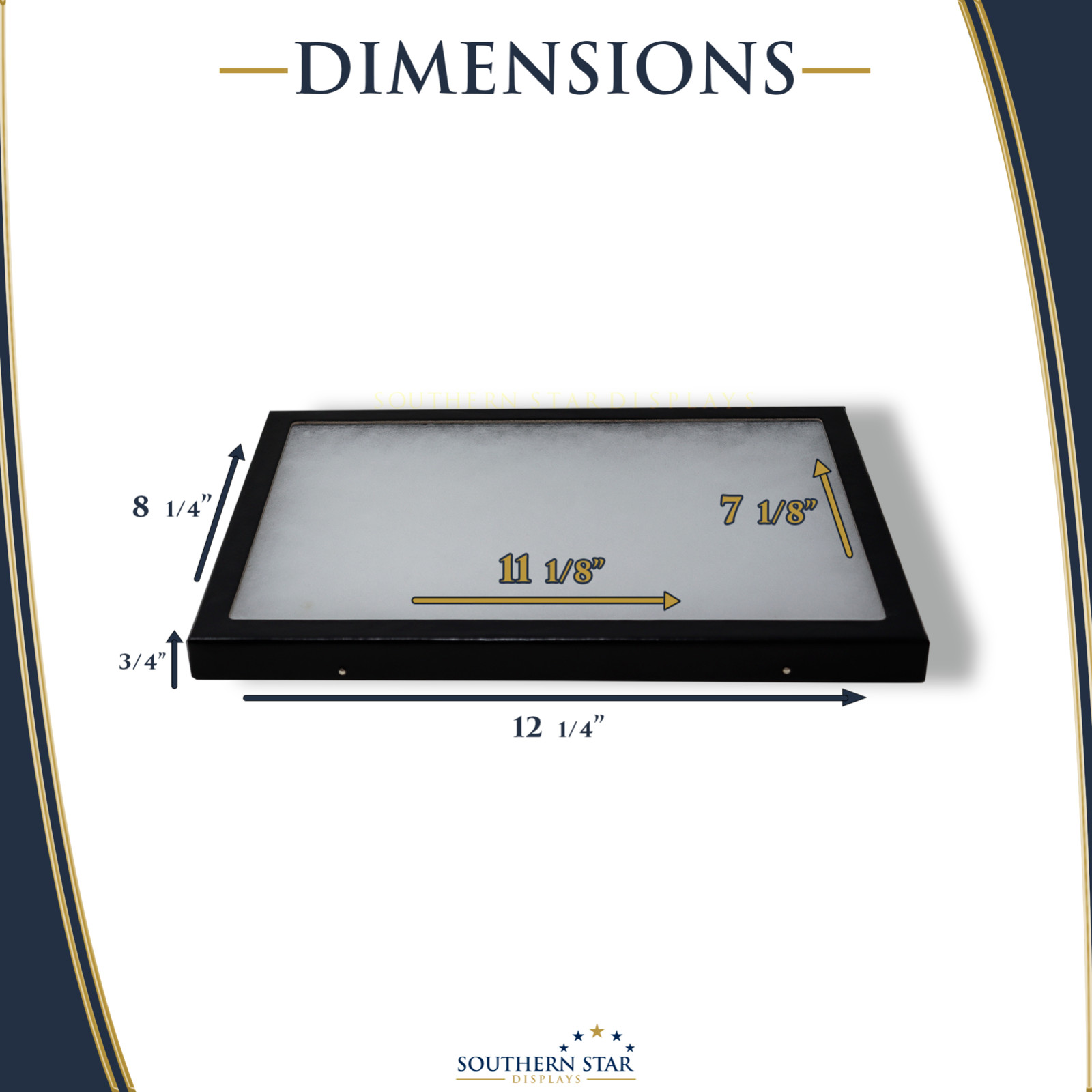 Riker Display Case 6 Pack 12 x 8 x 3/4 Arrowheads Pin Medal Coins USA Shadow Box