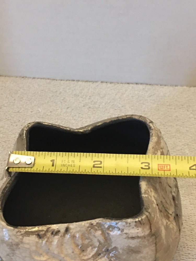 Raku Art Pottery Signed Dish/Bowl/Vase