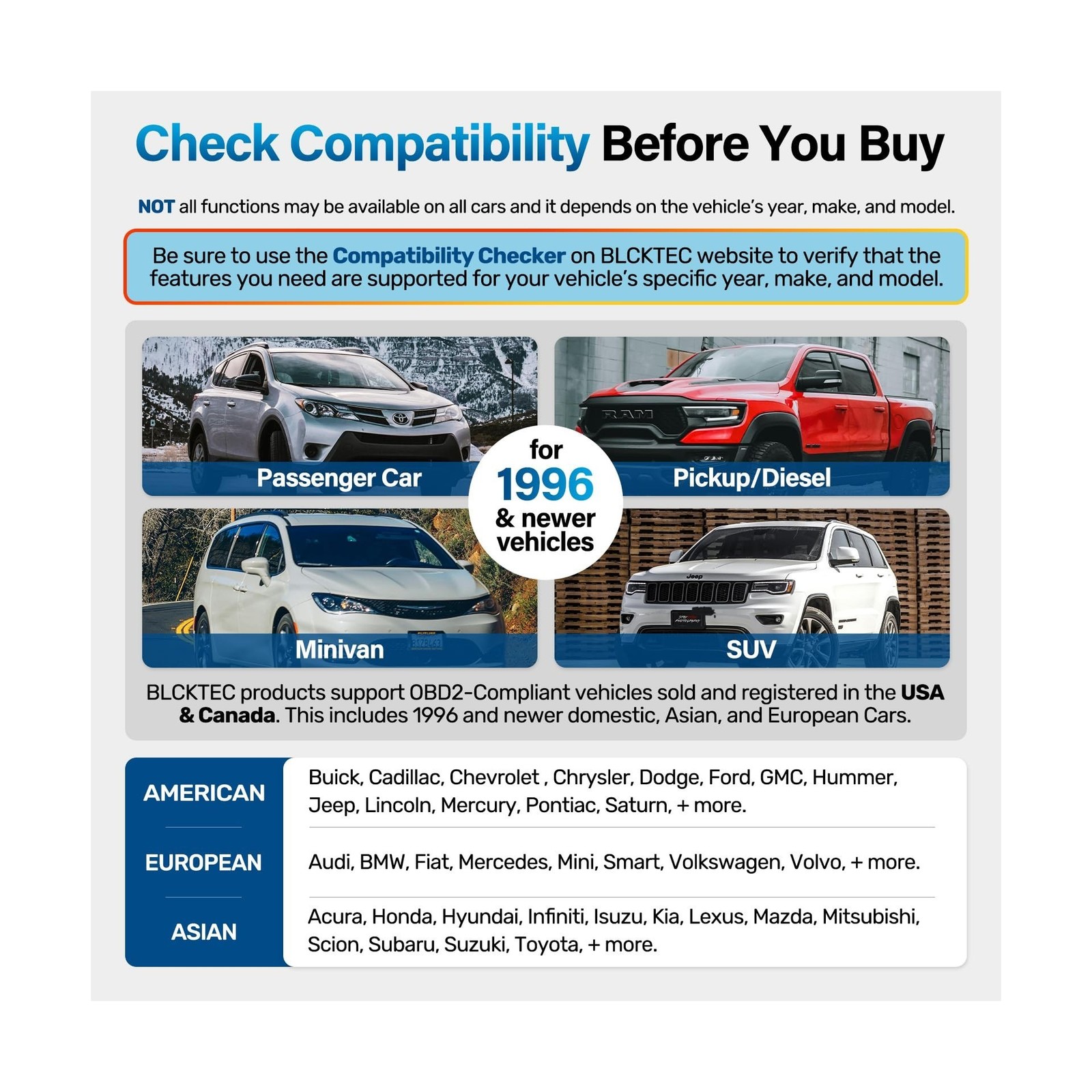 BLCKTEC 460T OBD2 Scanner Car Code Reader Engine ABS SRS Transmission Diagnos...