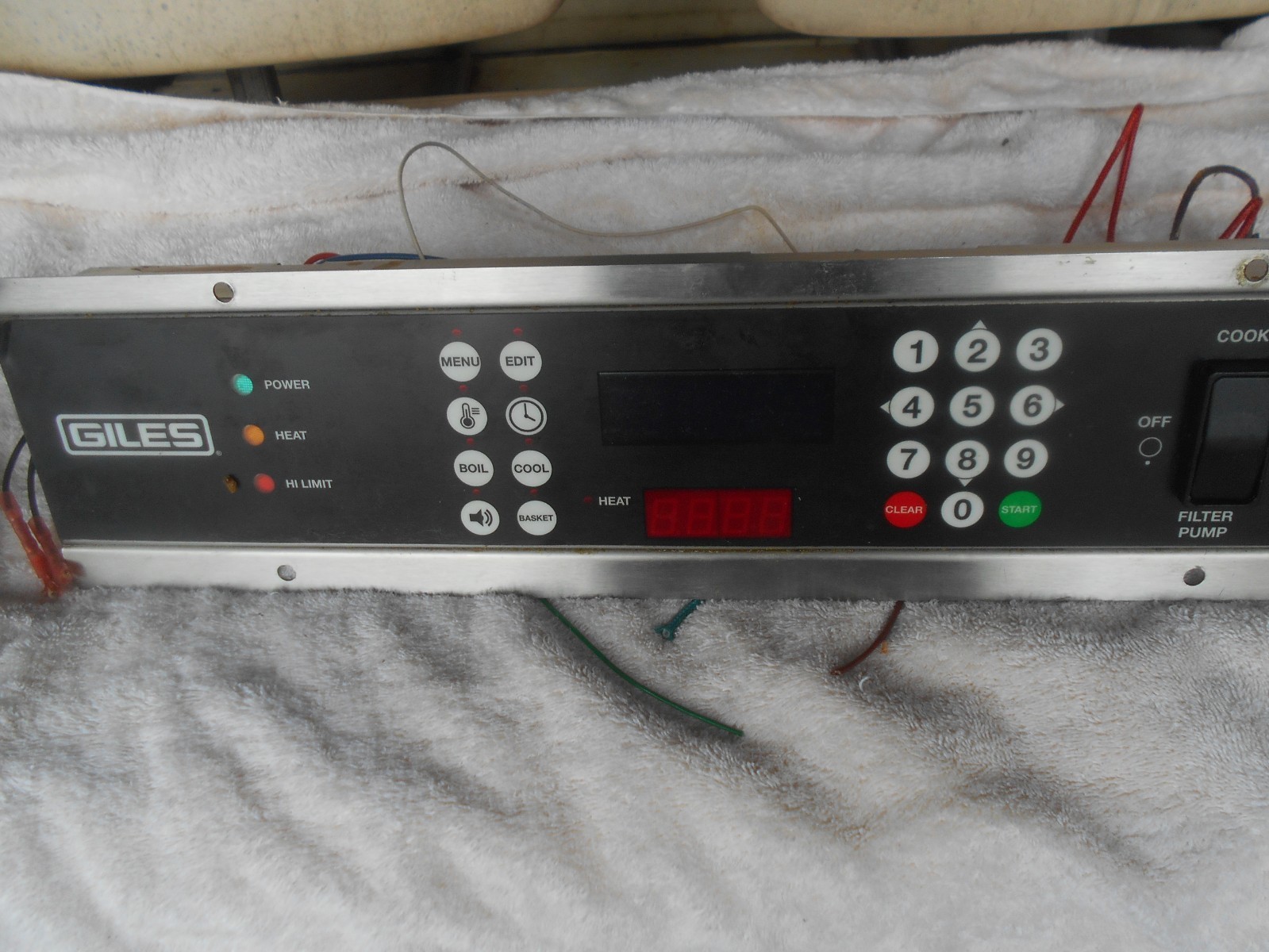 GILES CF-400 COMMERCIAL FRYER CONTROLS