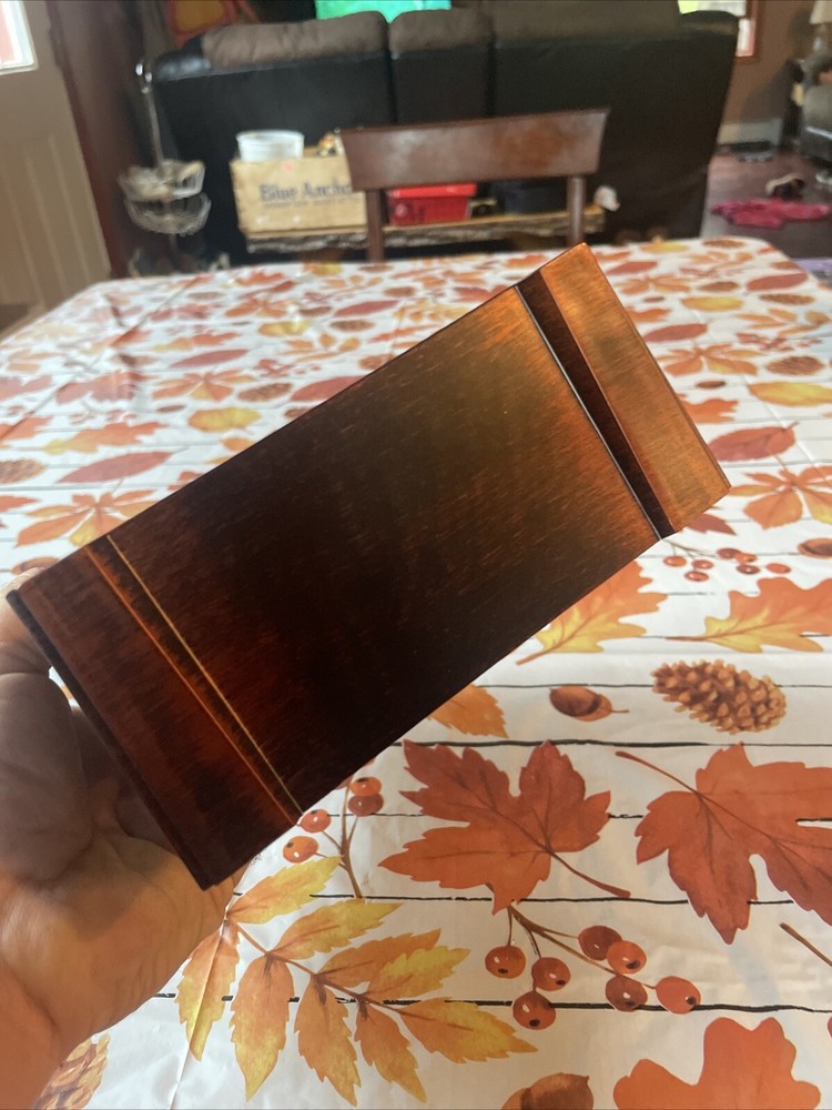 NICE BROWN BRONZE COLORED DESK/MANTEL CLOCK - TESTED