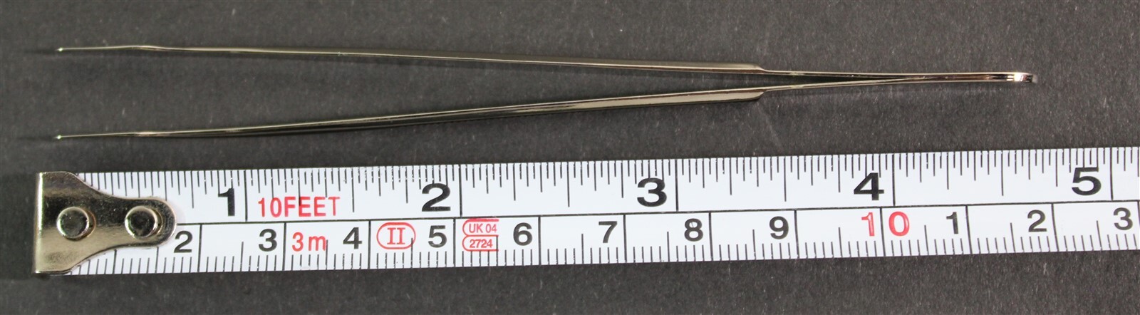 CKStamps: Showgard Stamp Tongs #903 Spade Tip 4 5/8"Long Tweezers W/Plastic Case