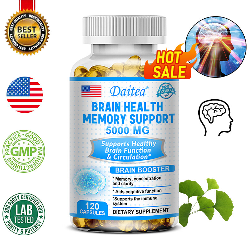 Brain Health Memory Support 5000mg Capsules Support Brain Function & Circulation
