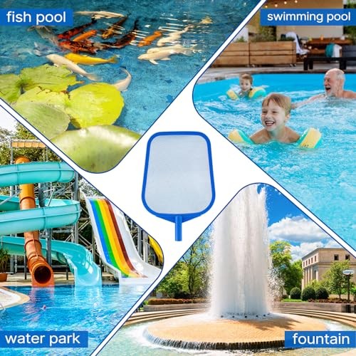 Pool Net - Pool Skimmer Net with 5 Section Detachable B - Pool Rake with Pole