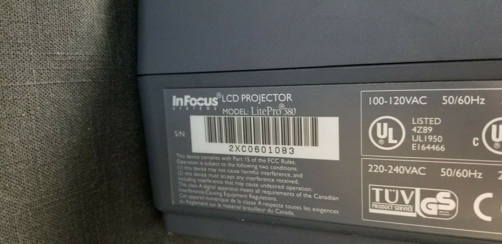 InFocus LCD Projector Lite Pro 580 with Case