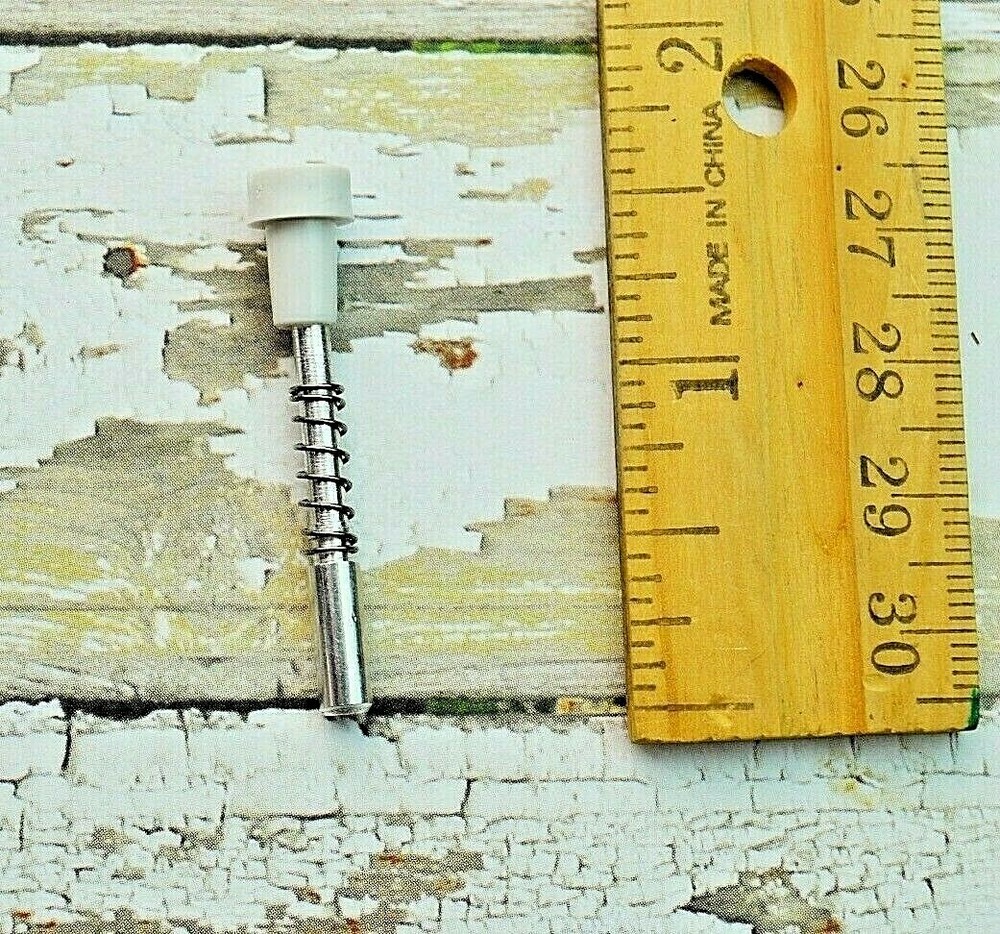 10 Pack - Plunger Pull Pins with cap and spring for window screens