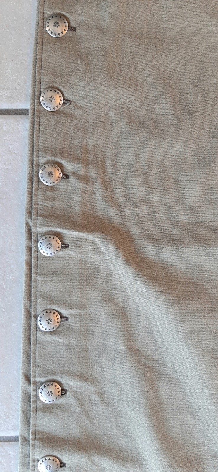 Frontier Classics Reenactment Men’s Pants Civil War Cowboy Conchos Up Sides