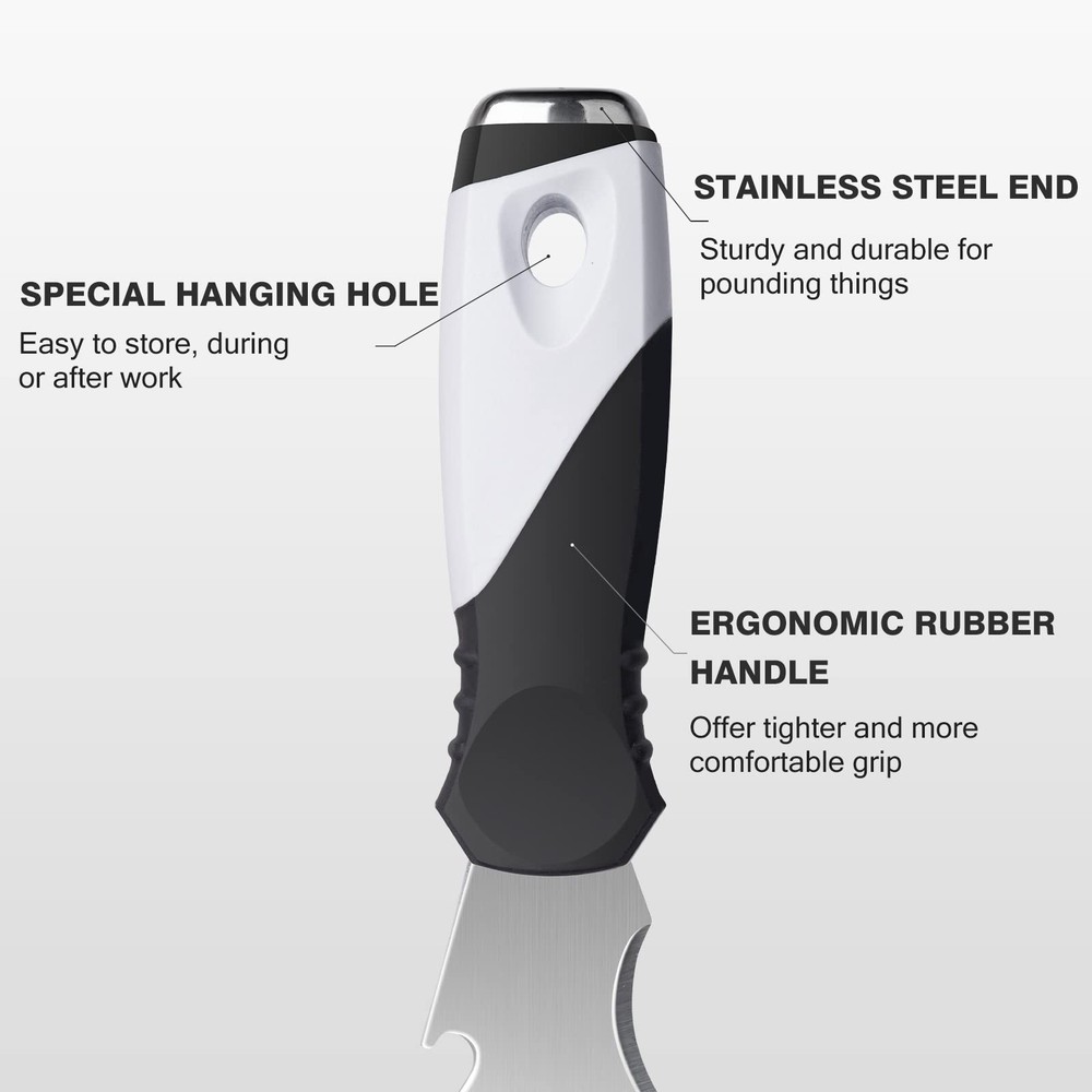 Paint Scraper, 3 Pack Multi Use Paint Tools Putty 10 in 1, Paint Scraper Tool...