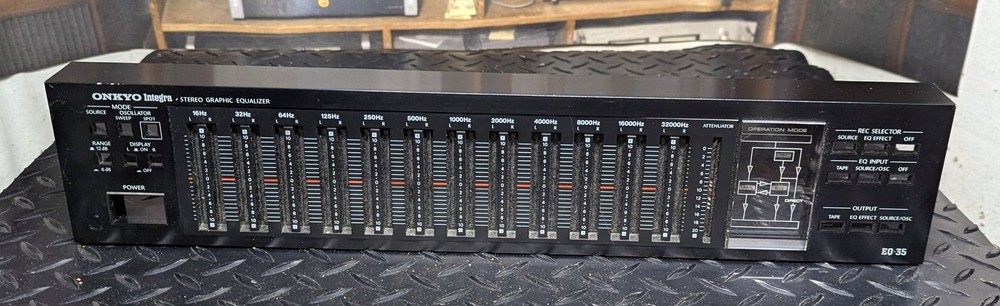 Faceplate from Onkyo Integra EQ-35 equalizer