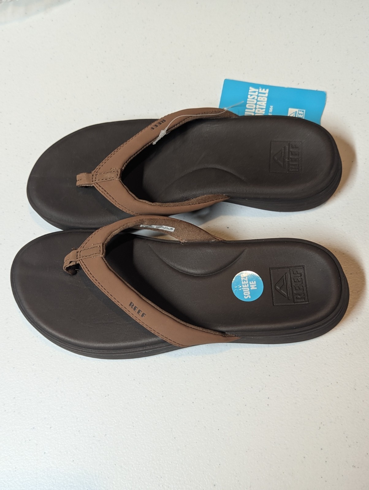 Reef Cushion Cloud Women's Size 8 Flip Flops Thong Sandals Espresso New NWT