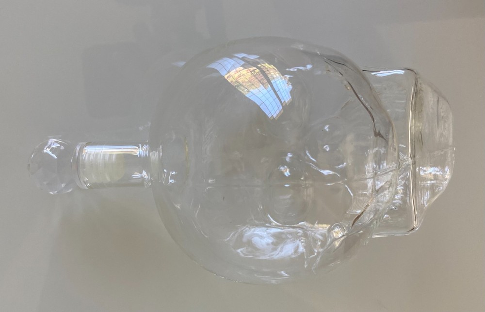 CRYSTAL HEAD Skull Vodka Decanter Bottle & Stopper • EMPTY • New (Other)