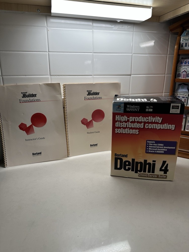 Borland Delphi 4 Client Server Suite Boxed Set + JBuilder Guides