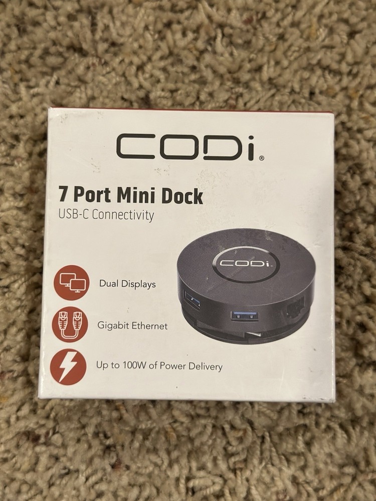 CODi 7 Port USB-C Mini Docking Station