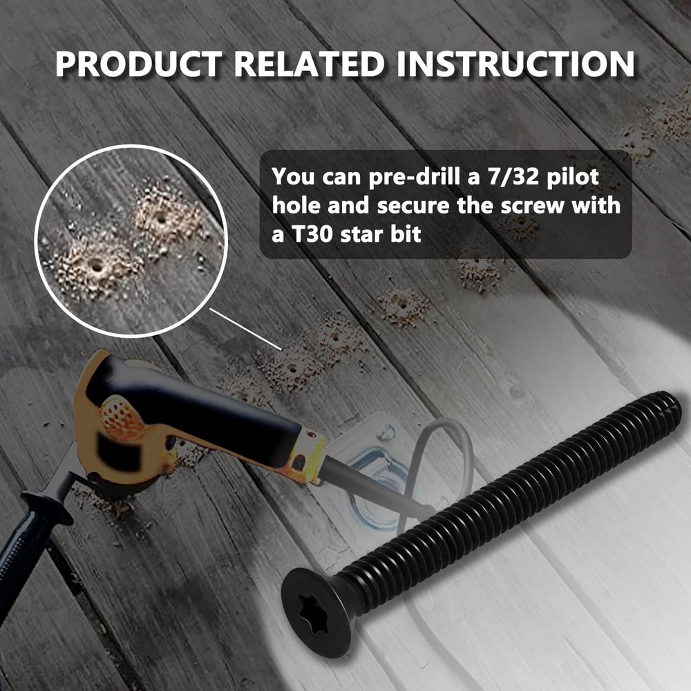 1/420 x 2 1/2 Trailer Deck Screws Self Tapping, Flat Head Floorboard Thread C...