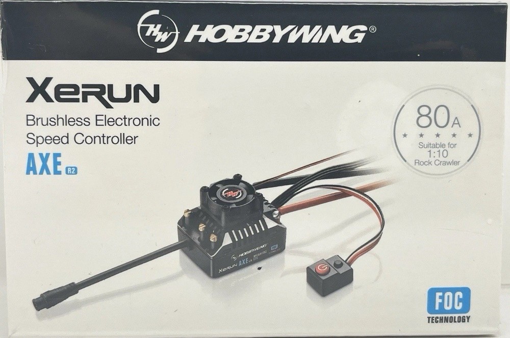Hobbywing Xerun AXE R2 80A Brushless Electronic Speed Controller For1:10 Crawler