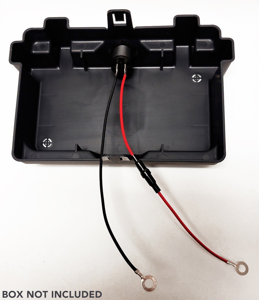 Voltmeter Dual USB Digital LED 5/16" Ring Cables Panel battery Box Install K3VU