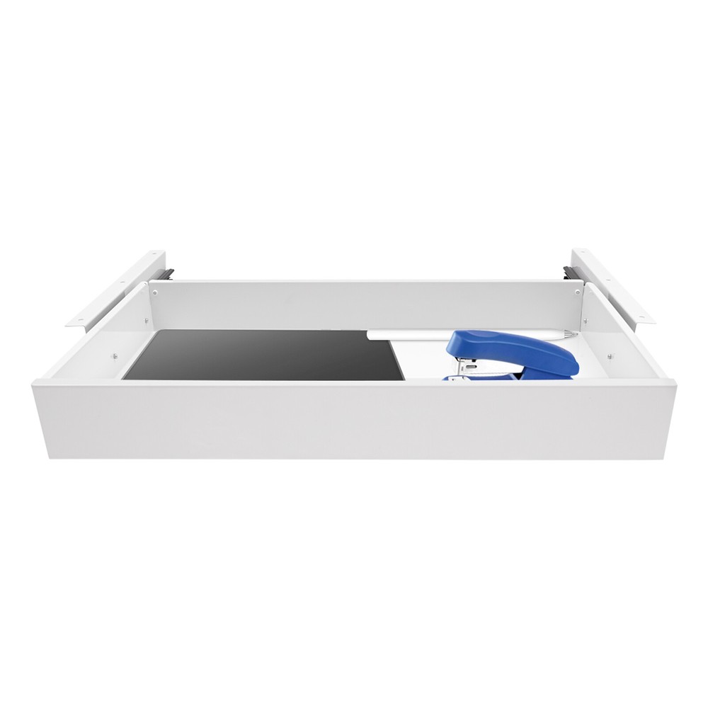 Under Table Mounted Sliding Pull-out Drawer Desk Mount Drawer Storage Organizer