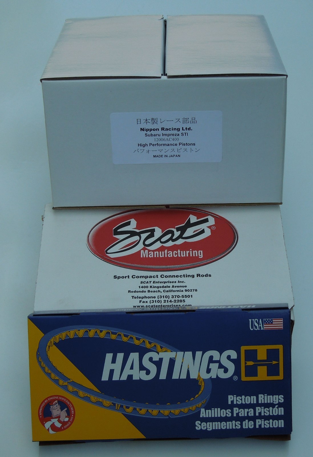 NIPPON RACING FITS SUBARU JDM STI WRX EJ255 EJ257 PISTONS SCAT FORGED ROD 99.50M