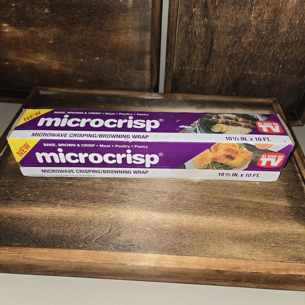 MICROCRISP Microwave Crisping Browning Wrap 10 Ft Roll 1 BOX NEW UNOPENED