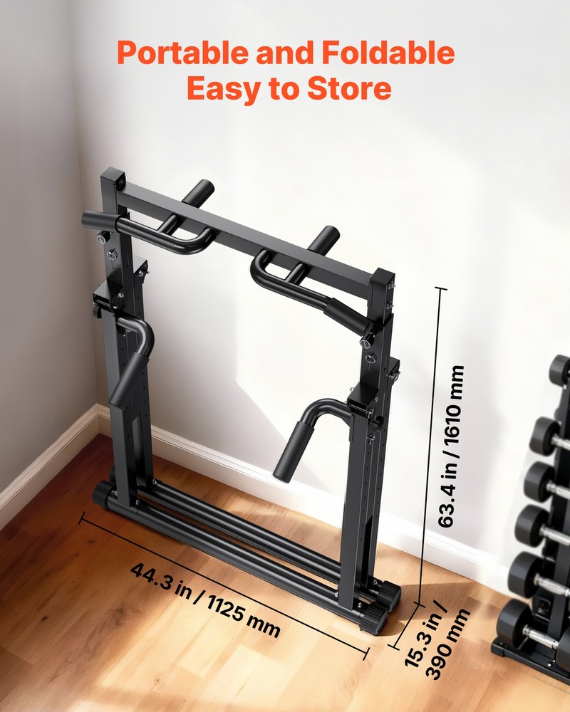 VEVOR Pull Up Bar 330LBS Capacity Pullup Bar Station with Triangular Structure