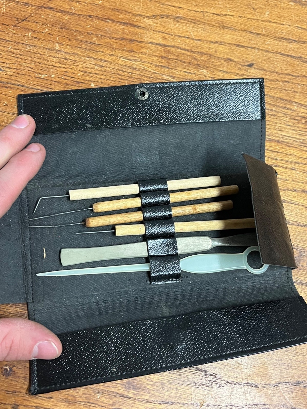 Antique 1920s Student Dissecting Kit Medical Science Instruments w/ Leather Case
