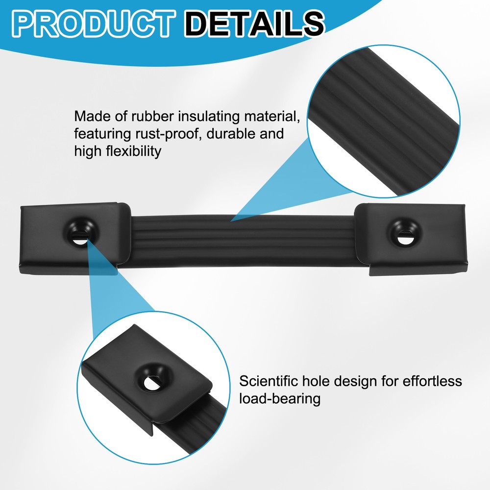 3 Pieces 6.3 Inches Speaker Cabinet Strap Handles, Pull for Speaker Case, Black