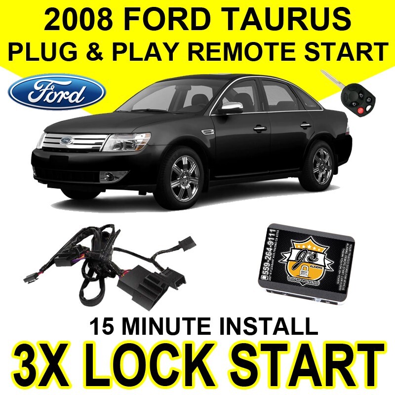 Js Alarm 2008 Ford Taurus Remote Start Plug & Play Easy Install DIY 3X Lock FO1A