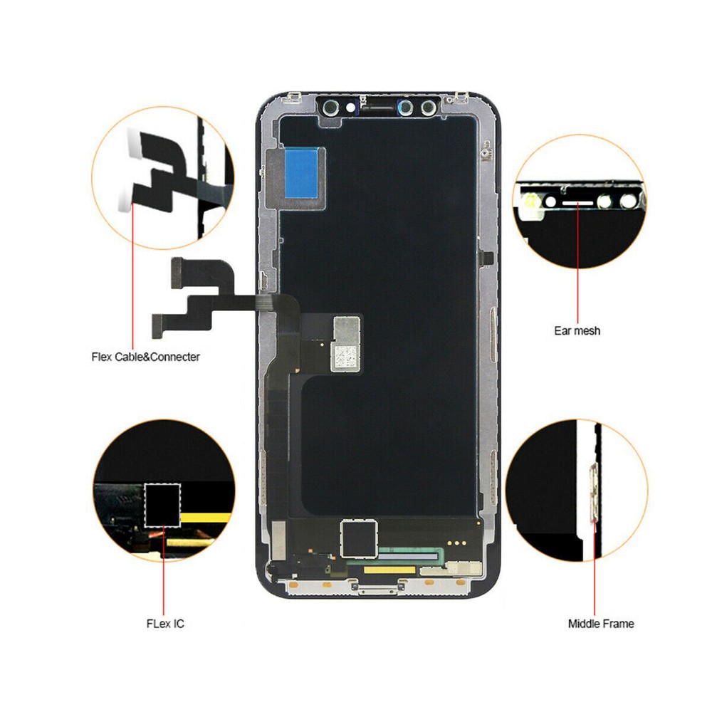 For iPhone X Display LCD Touch Screen Digitizer Assembly Replacement AAA+ Tools