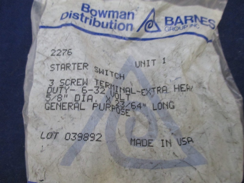 Bowman Starter Switch 2276