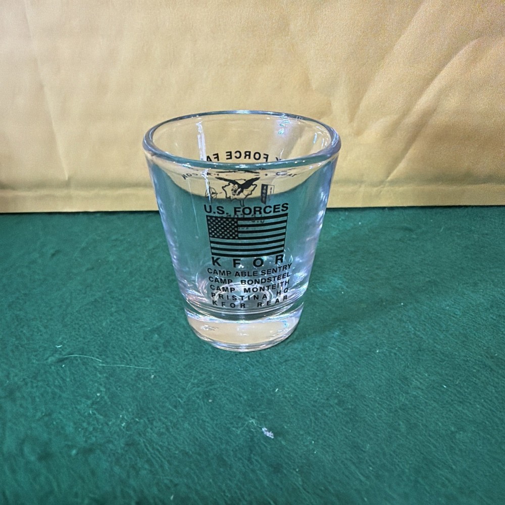 Task Force Falcon U.S. Forces Kosovo Shotglass