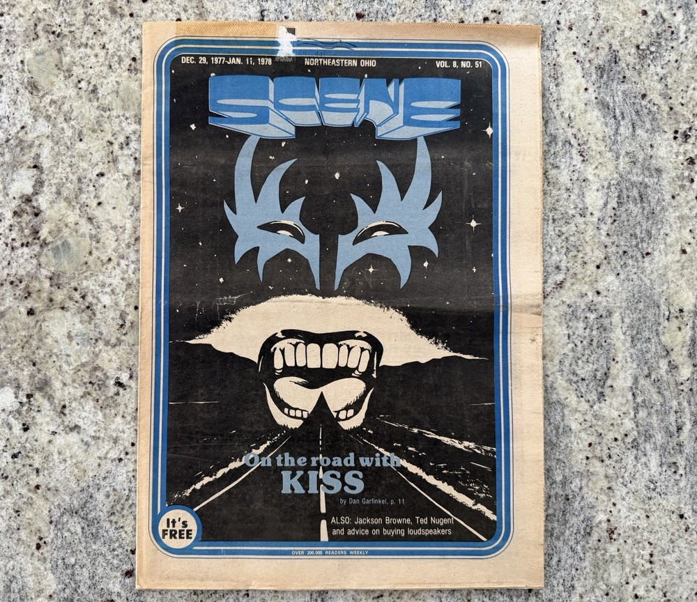 KISS 1978 SCENE SPECIAL NEWSPAPER GENE PAUL ACE PETER AUCOIN VINTAGE MEGA RARE