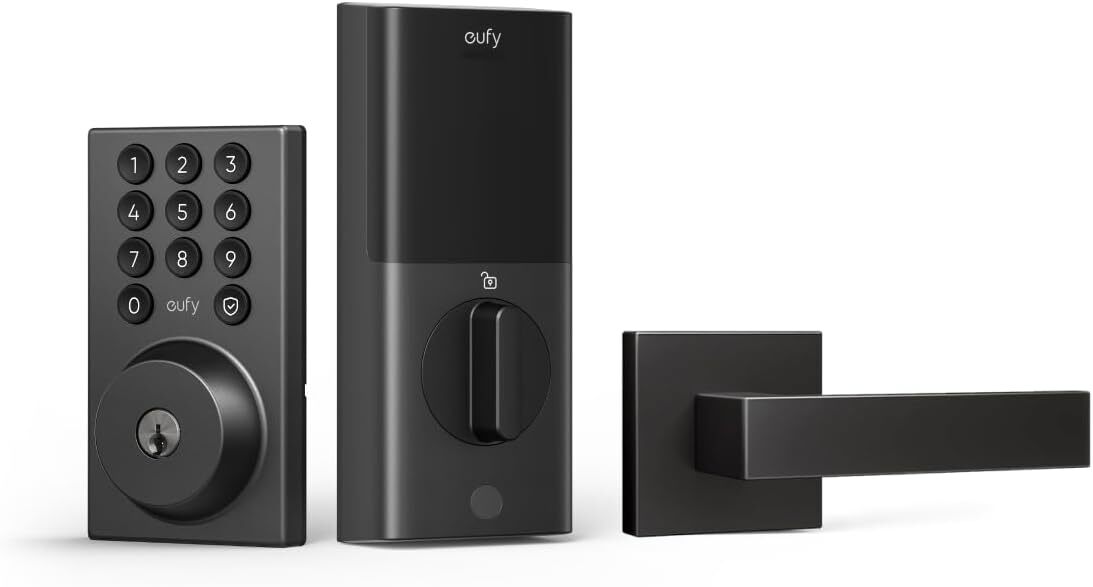 eufy Smart Lock C30+Door Lever Keyless Entry Door Lock WiFi Deadbolt App Control