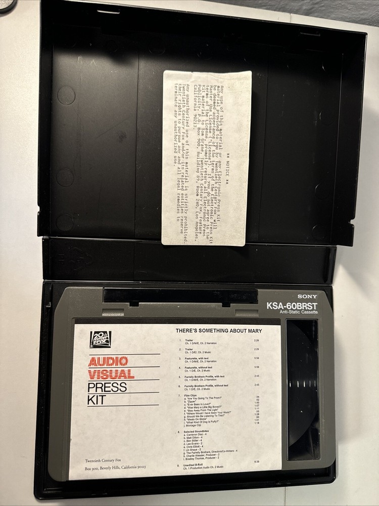 There’s Something About Mary - Audio Visual Press Release Kit Cassette