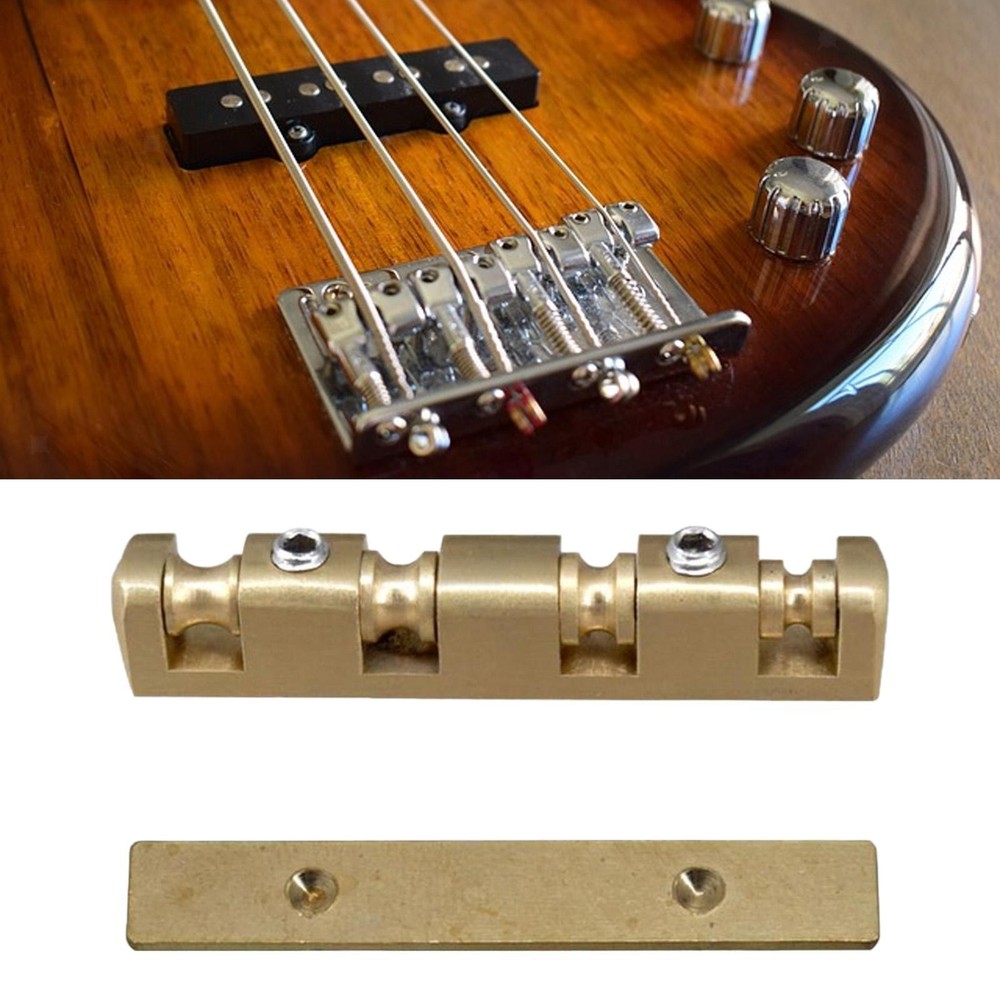 Brass Roller Guitar Nut Replacement 4 String Bass Accessories Spare Component