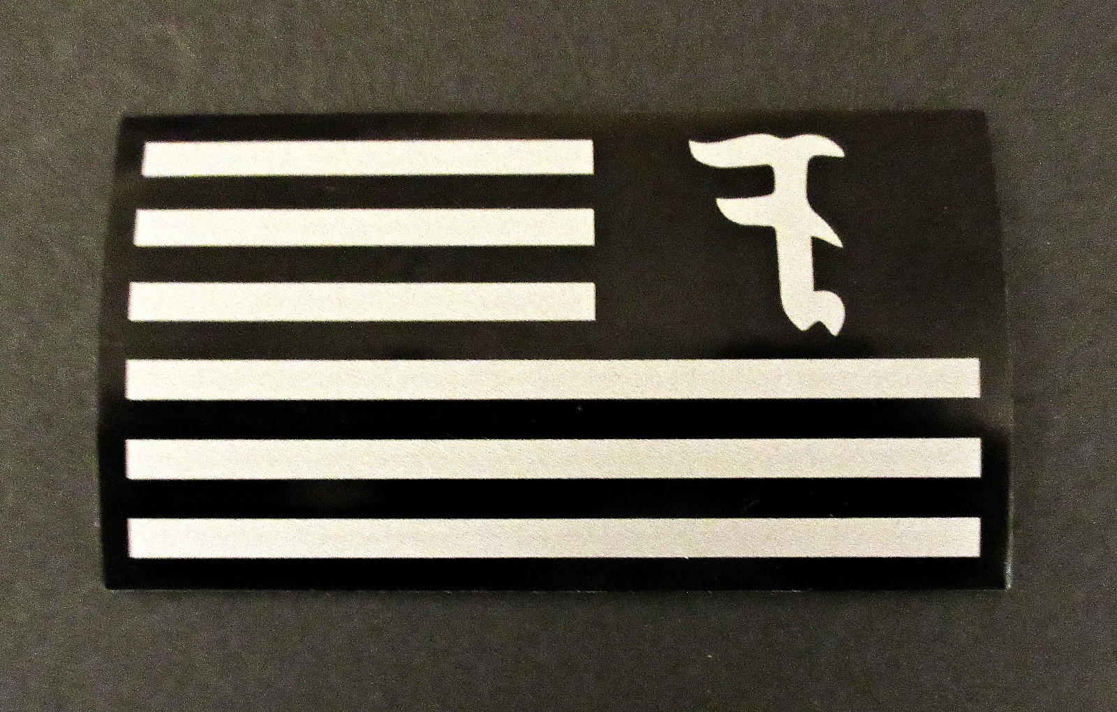 FORWARD OBSERVATIONS GROUP IR REFLECTIVE FOG "F" LOGO REVERSE US FLAG PATCH NEW
