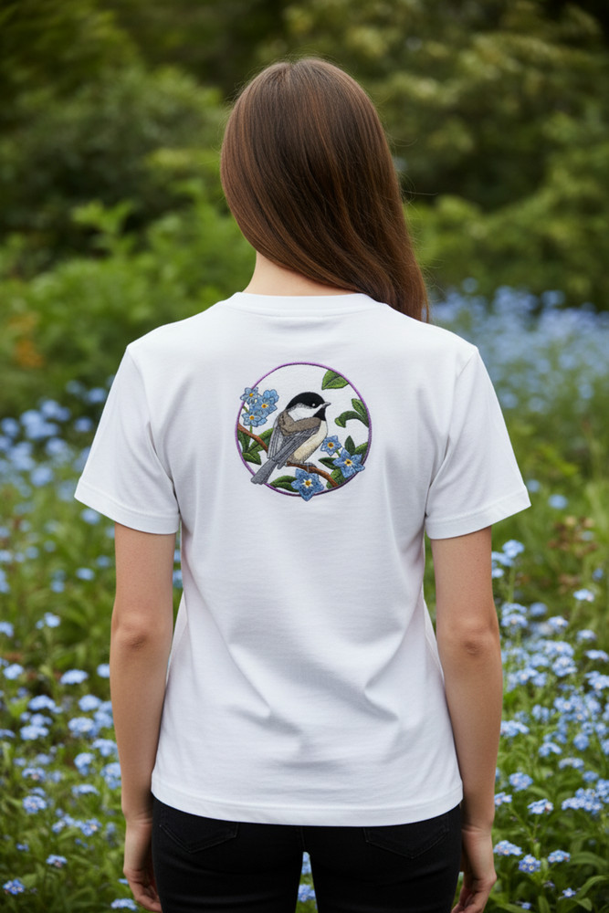 Chickadee Embroidered Patch