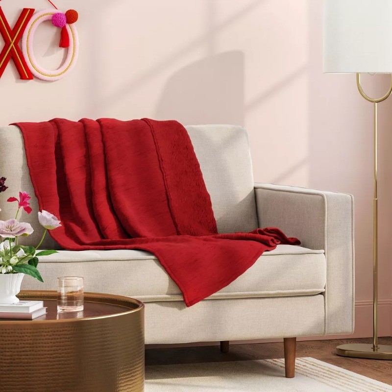 Gauze Recycled Polyester Throw with Cozy Reverse