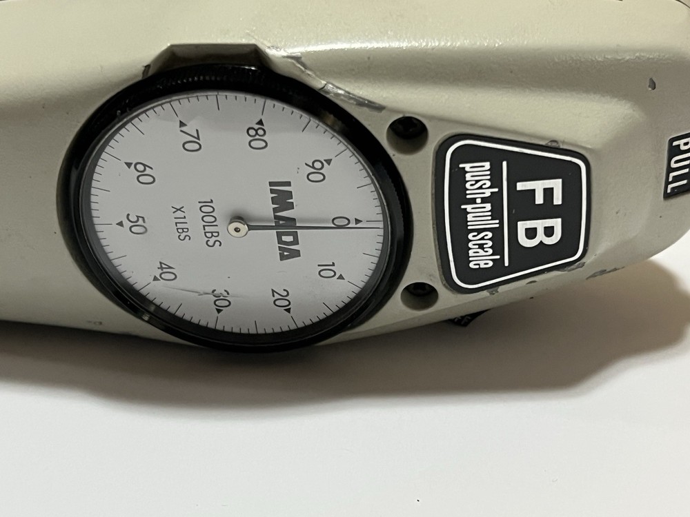 IMADA FB-100 Push Pull Mechanical Force Gauge Scale 0-100 Lbs Set Japan