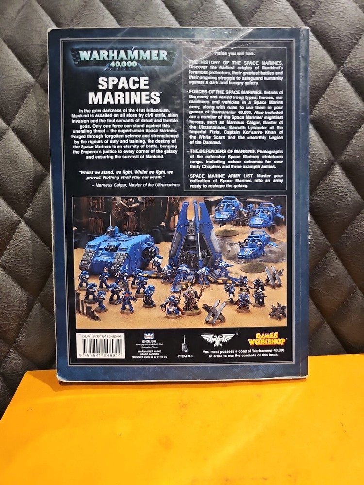 Warhammer 40k Space Marines Codex Old OOP BKS9