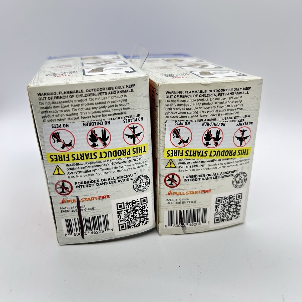 Pull Start Fire Pull String Firestarter No Matches Required 2 Boxes Of 3 New