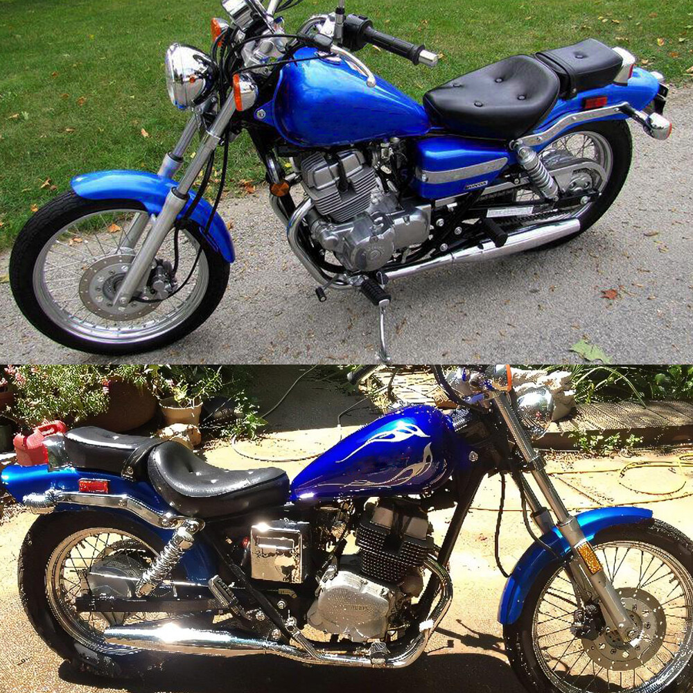 Motorcycle 3.4 Gallons Fuel Gas Tank For Honda Rebel 250 CMX 250C 1985-2016 Blue