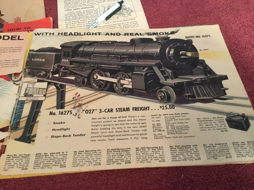 Vintage Lionel Catalogs and Booklets