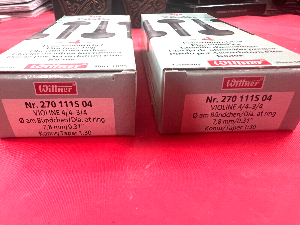 2 Sets 100% Authentic Wittner violin pegs set 7.8 MM size