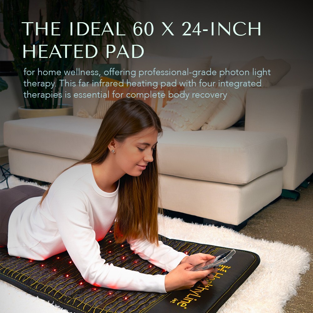 HealthyLine Jet PEMF Mat – Far Infrared Heating Pad with Gemstones 60" x 24"