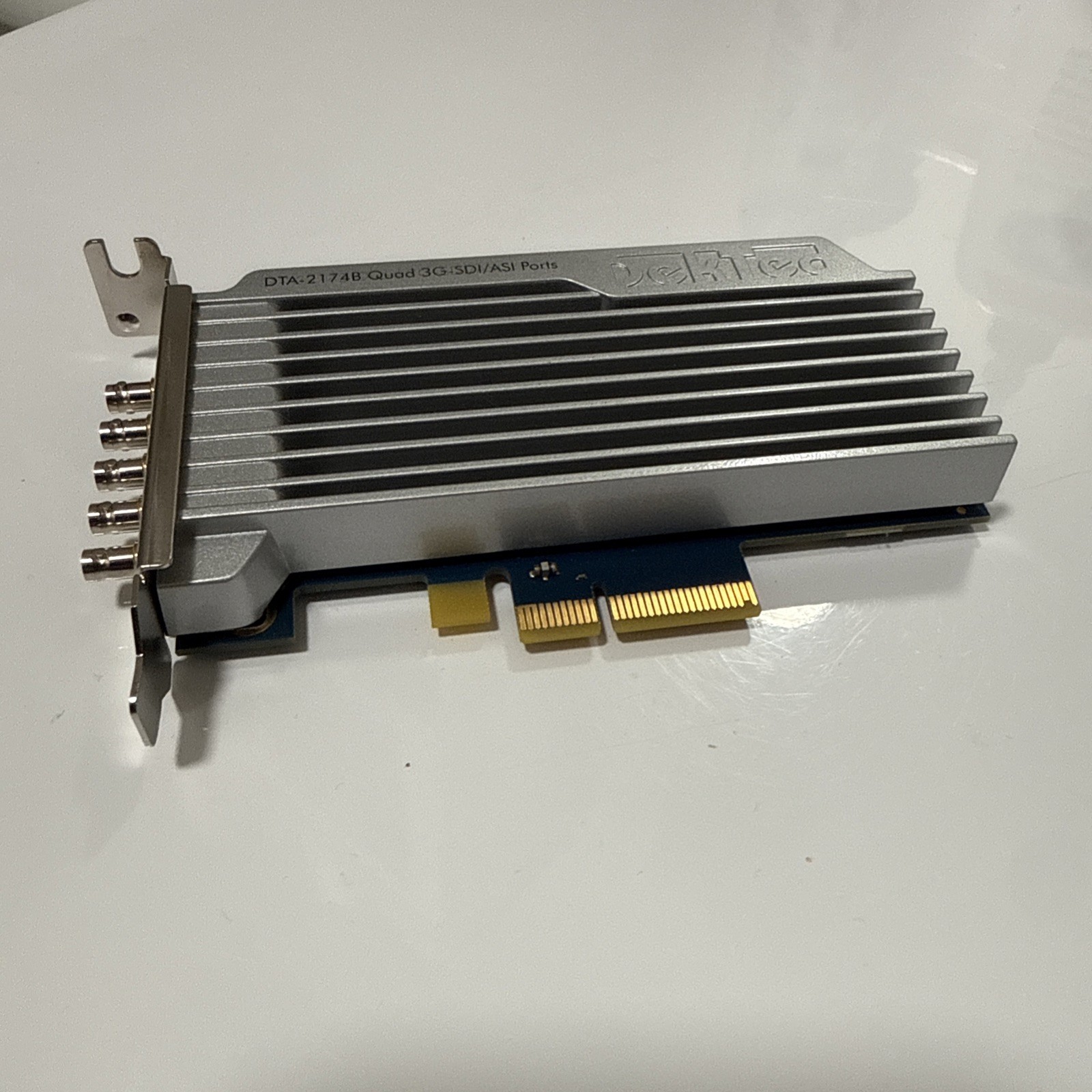 DekTec DTA-2174B Quad 3G-SDI/ASI PCIe Card (1x 12G-SDI) - 4K Genlock