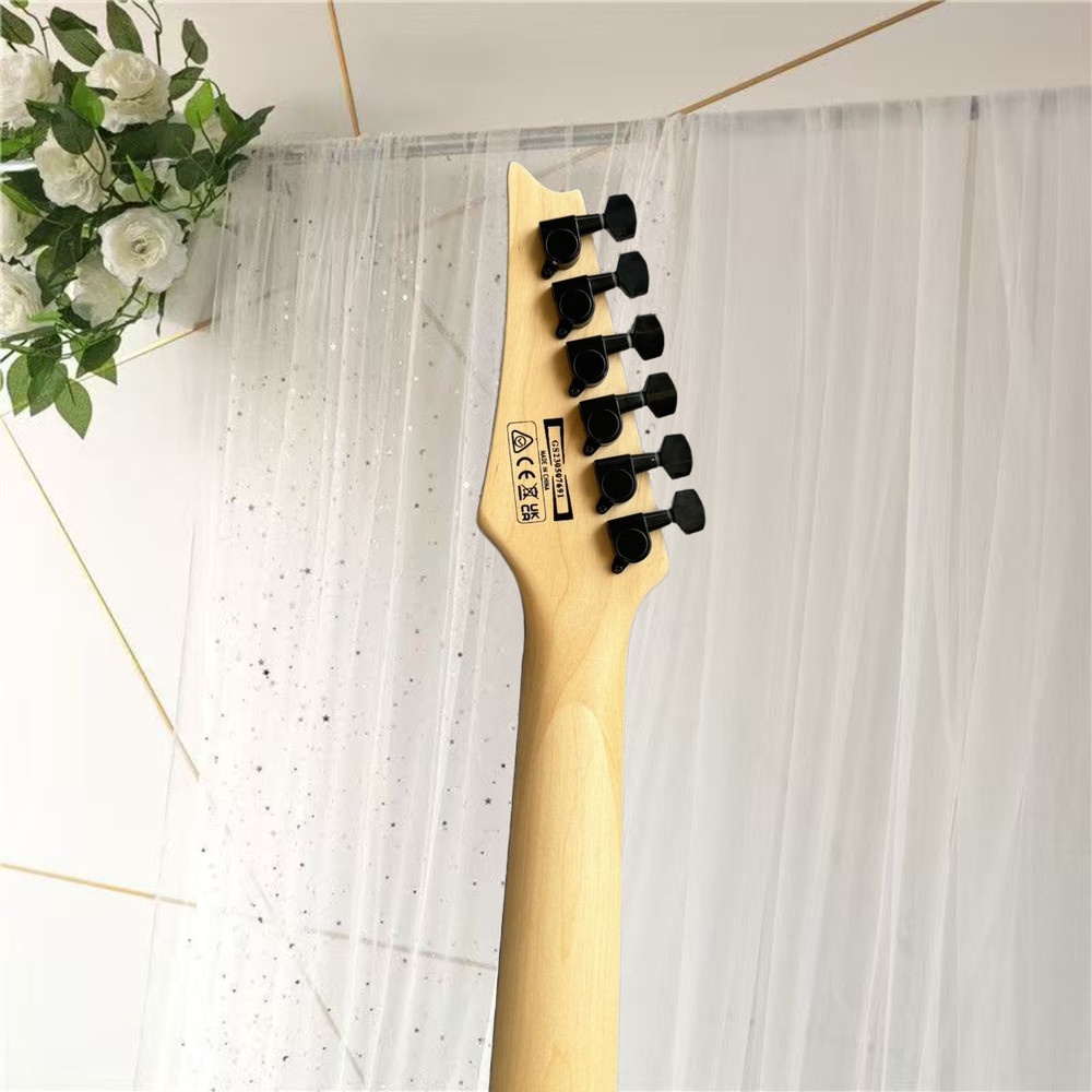 エレキギター、色がきれい、亜光、新品、高品質、音質が優美、6弦、送料無料、空輸