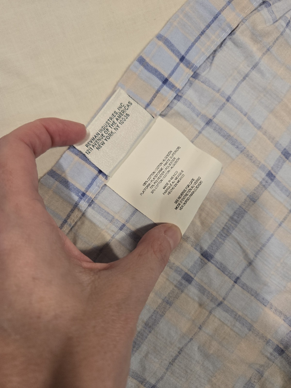 Vintage Laura Ashley Emilie Blue Plaid Queen Bedskirt Boho Cottage Rare